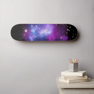 Zwarte en Paarse Celestial Space Foto Persoonlijk Skateboard