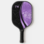Zwarte en paarse dampkuip pickleball paddle (Achterkant)
