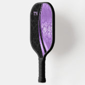 Zwarte en paarse dampkuip pickleball paddle (Links)