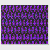 Zwarte en Paarse geest Cadeaupapier (Vlak)