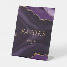 Zwarte en Paarse goudkalligrafie