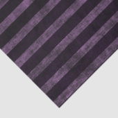 Zwarte en Paarse Grunge Ombre Stripes Tissuepapier (Detail)