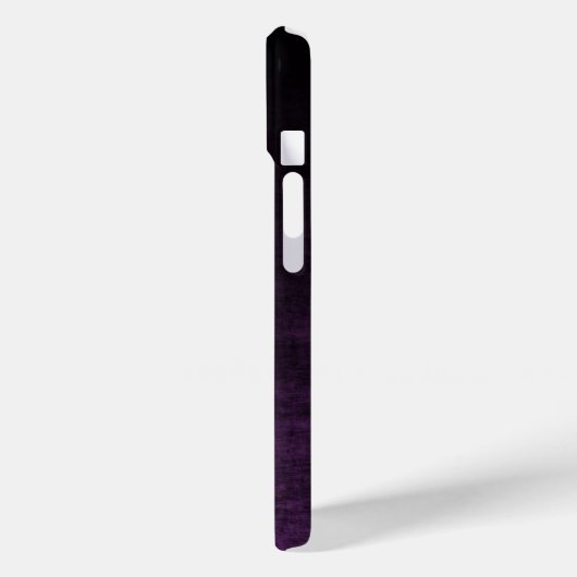 Zwarte en Paarse Grunge Ombre Textuur Case-Mate iPhone Case (Achterkant / Links)