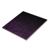 Zwarte en Paarse Grunge Ombre Textuur Tegeltje (Zijkant)