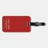 Zwarte en Paarse kledij Bagagelabel (Achterkant horizontaal)