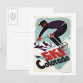 Zwarte en Paarse kledij Briefkaart (Voorkant / Achterkant)