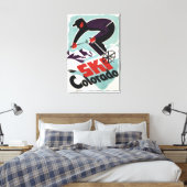 Zwarte en Paarse kledij Canvas Afdruk (Insitu (Slaapkamer))