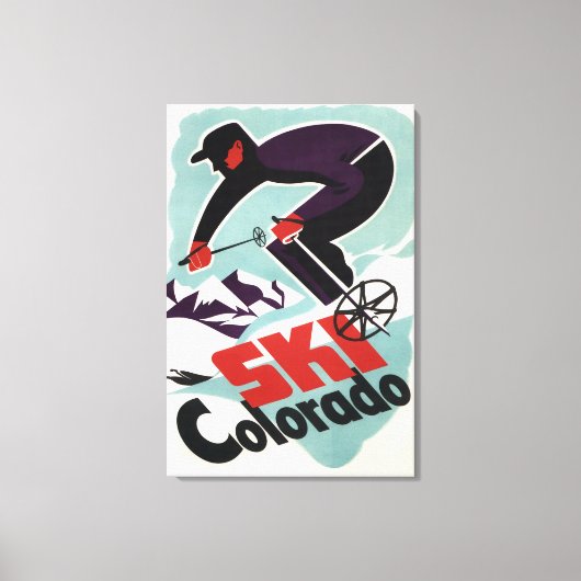 Zwarte en Paarse kledij Canvas Afdruk (Voorkant)