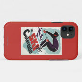 Zwarte en Paarse kledij Case-Mate iPhone Case (Achterkant (horizontaal))