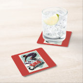 Zwarte en Paarse kledij Kartonnen Onderzetters (Insitu)