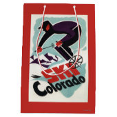 Zwarte en Paarse kledij Medium Cadeauzakje (Achterkant)