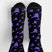 Zwarte en Paarse kleine Katten Sokken (Top)