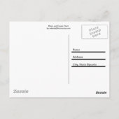 Zwarte en Paarse krijt Briefkaart (Achterkant)