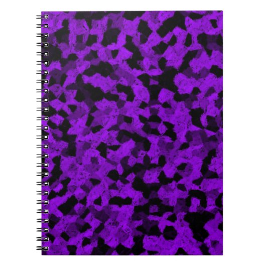 Zwarte en Paarse krijt Notitieboek (Voorkant)