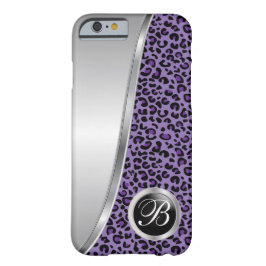 Zwarte en Paarse luipaard afdrukken | Monogram Case-Mate iPhone Case
