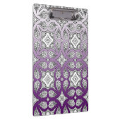 Zwarte en Paarse Mandala Zen Clipboar Klembord (Rechts)