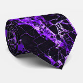 Zwarte en Paarse marmer, Stropdas (Opgerold)