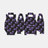 Zwarte en Paarse nachtelijke tapes voor draagtas Bedankdoosjes (Uitgevouwen)