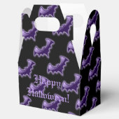 Zwarte en Paarse nachtelijke tapes voor draagtas Bedankdoosjes (Geopend)