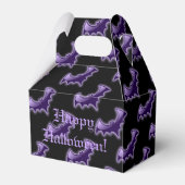 Zwarte en Paarse nachtelijke tapes voor draagtas Bedankdoosjes (Voorkant Zijde)