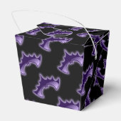 Zwarte en Paarse nachtelijke vleermuizen Bedankdoosjes (Achterkant)