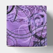 Zwarte en Paarse patroonbeugel Bedankdoosjes (Bovenkant)