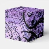 Zwarte en Paarse Patroonfort Bedankdoosjes (Achterkant)