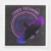 Zwarte en Paarse rij Servet (Voorkant)