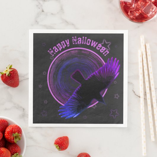 Zwarte en Paarse rij Servet (Insitu)