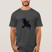 Zwarte en Paarse rij T-shirt (Voorkant)