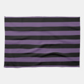 Zwarte en Paarse strepen Patroon Keuken Handdoeken (Horizontaal)
