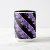 Zwarte en Paarse striped Mok (Center)