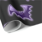 Zwarte en Paarse vleermuizen Cadeaupapier (Rol Hoek)