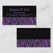 Zwarte en Paarse Zebra Professional Visitekaartje (Voorkant / Achterkant)