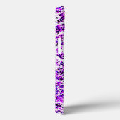 ZWARTE EN PINKROSS MET PAARSE ACHTERGROND Case-Mate iPhone CASE (Achterkant / Rechts)