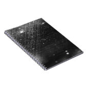 Zwarte en regenachtige laptop notitieboek (Rechterzijde)