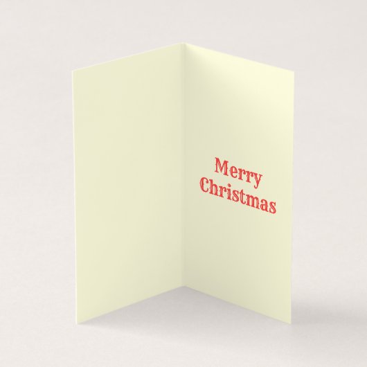 Zwarte en rode 25-pak kerstkaarten kaart (Binnen)