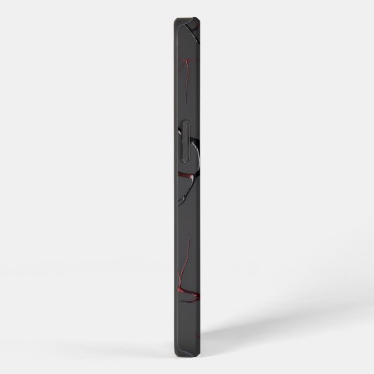 Zwarte en rode aderen iPhone hoesje (Rechterkant)