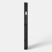 Zwarte en rode aderen iPhone hoesje (Linkerkant)