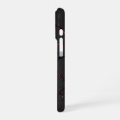 Zwarte en Rode Aderen iPhone Hoesje (Linkerkant)