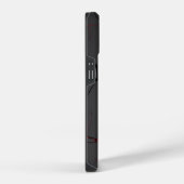 Zwarte en rode aderen iPhone hoesje (Rechterkant)