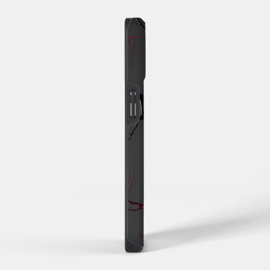 Zwarte en rode aderen iPhone hoesje (Rechterkant)