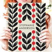 Zwarte en Rode Botanische Bladeren Bessen Custom N Planner