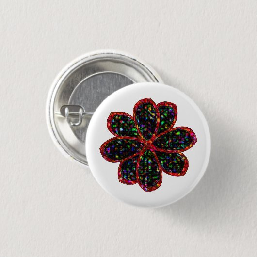 Zwarte en rode Button (Voorkant /achterkant)