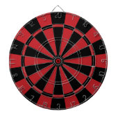 Zwarte en Rode Dart Board Dartbord (Voorkant)