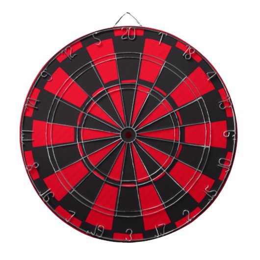Zwarte en Rode Dart Board Dartbord (Voorkant)