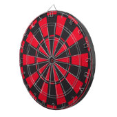 Zwarte en Rode Dart Board Dartbord (Voorkant Rechts)