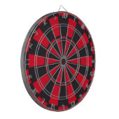Zwarte en Rode Dart Board Dartbord (Voorkant Links)