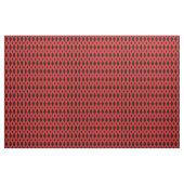 Zwarte en rode diamanten stof (Yard (91,4 cm))