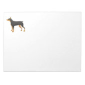 zwarte en rode dobie nieuwe film notitieblok (Voorkant)